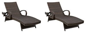 signature design by ashley kantana chaise lounge set of 2, brown