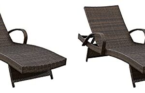 Signature Design by Ashley Kantana Chaise Lounge Set of 2, Brown