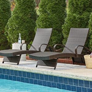 Signature Design by Ashley Kantana Chaise Lounge Set of 2, Brown