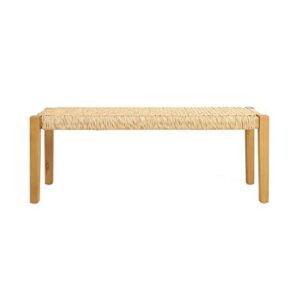 Christopher Knight Home Isaac Outdoor Modern Industrial Acacia Wood Bench, Brown and Teak