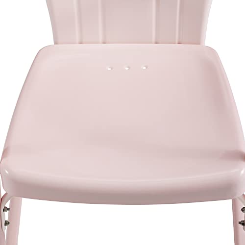 Crosley Furniture CO1029-PI Tulip Retro Outdoor Metal 2-Piece Armchair Set, Pastel Pink Gloss