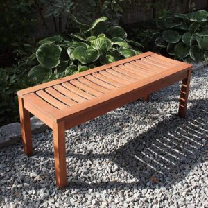 achla designs backless bench, 4-foot – ofb-08