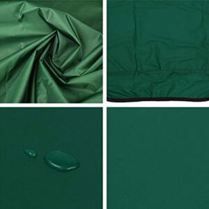 boyspringg Swing Cushion Cover Swing Seat Cover Waterproof Replacement for 3 Seat Swing Chair All Weather Swing Chair Protection 59"x59"x4" (Green)