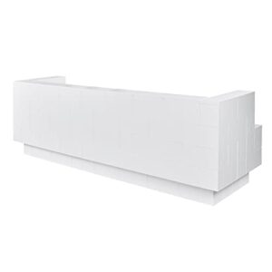 everblock 8’ sofa with cantilever kit | modular seating bench & lounge | giant building blocks | easy to connect & reuse | indoor & outdoor use | build displays & structures | translucent