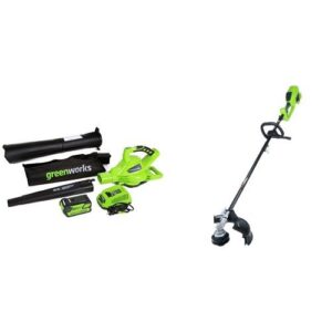 greenworks digipro g-max 40v cordless blower vacuum and string trimmer