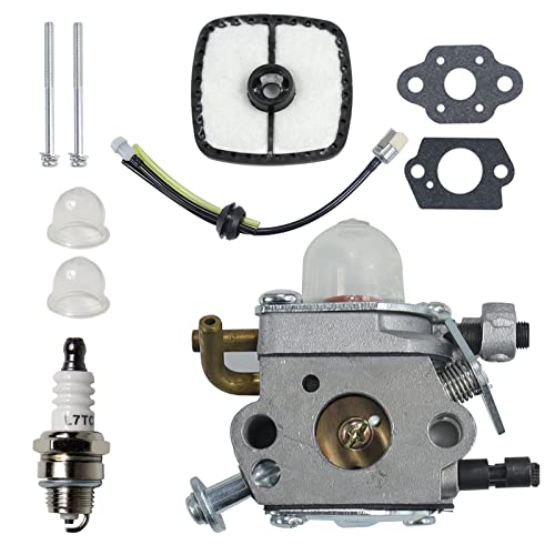 NICHEFLAG C1U-K78 Carburetor with P021002921 Air Cleaner Case Assembly A226001410 Air Filter for Echo Blower PB200 PB201 ES210 ES211 Shredder and Shindaiwa EB212 SV212 EB212 Blowers