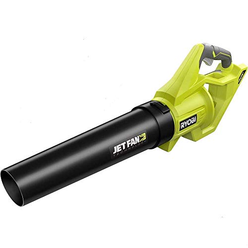 Ryobi RY40406BTL 40 Volt 110 MPH 500 CFM Cordless Jet Fan Leaf Blower 40V. Bare Tool (Battery and Charger NOT Included) … (Renewed)
