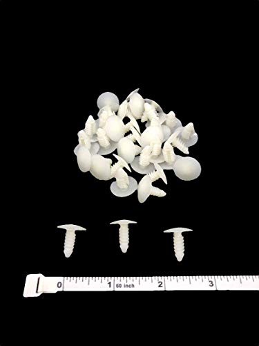 100 pcs Medium Multi-Gauge Rivet 3/16" or 7/32" Hole Patio Strapping Fasteners Webbing Lawn Chair Lounge (White)