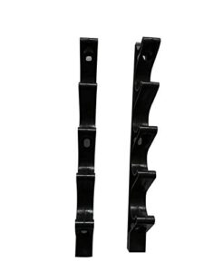 suq i ome multi position adjustment brackets for chaise lounge reclining brace heavy duty screwed or riveted joint girder convertible outdoor patio furniture durable (5 position, black)