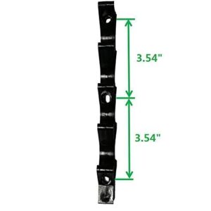 SUQ I OME Multi Position Adjustment Brackets for Chaise Lounge Reclining Brace Heavy Duty Screwed or Riveted Joint Girder Convertible Outdoor Patio Furniture Durable (5 Position, Black)