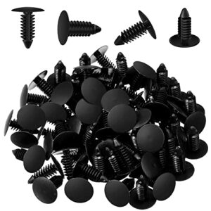 yulejo 100 pcs medium multi gauge rivet patio strapping fasteners 3/16 inch or 7/32 inch hole lawn chair webbing patio chair repair kit for outdoor furniture lounge (black)