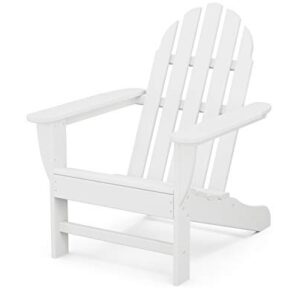 POLYWOOD AD4030WH Classic Outdoor Adirondack Chair, White