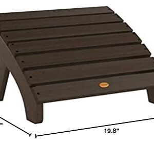 Highwood AD-OTL1-ACE Adirondack Folding Ottoman, Weathered Acorn