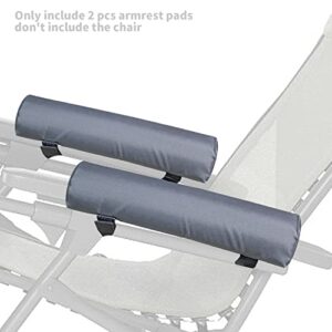 YUJHON Zero Gravity Chair Cushion for Arm Rest Foldable and Soft Chair Armrest Pads Relieve Your Elbows and Forearms Suitable for Outdoor and Lawn Loungers, Reclining Patio Lounge Chairs(2 Pack)