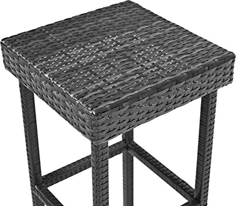 Crosley Furniture Palm Harbor Outdoor Wicker 29-inch Bar Height Stools - Grey (Set of 2)