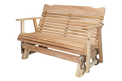 Kilmer Creek 4' Natural Cedar Porch Glider, Amish Crafted