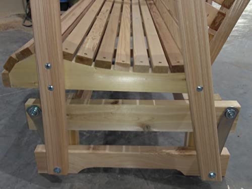 Kilmer Creek 4' Natural Cedar Porch Glider, Amish Crafted