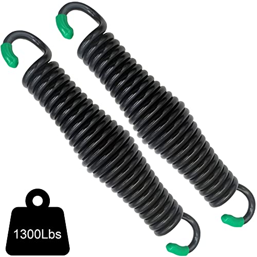 BLASCOOL Porch Swing Springs Heavy Duty - Pack of 2 Hammock Chair Spring 1300Lbs, Hanger Ceiling Mount Spring (Black)