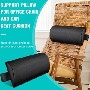 4 Pcs Zero Gravity Chair Pillow Replacement Universal Headrest Beach Chair Pillow with Elastic Band Removable Padded Cushion for Zero Gravity Lounge Folding Chair Recliner Head Neck Lumbar Support