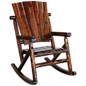 united tx 93860 single bench chair 44 in h x 29 in w x 36 in d wood char-log
