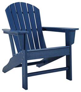 signature design by ashley sundown treasure adirondack chair, 31.13″w x 33.25″d x 37.75″h, navy blue