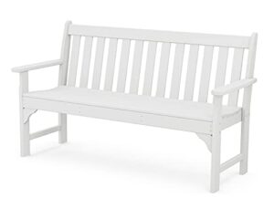 polywood gnb60wh vineyard 60″ bench, white