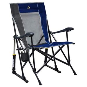 GCI Roadtrip Rocking Chair Outdoor (Royal Blue/Pewter) XC