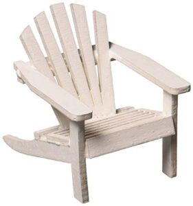 timeless minis jcd9190-564 mini adirondack wood chair white