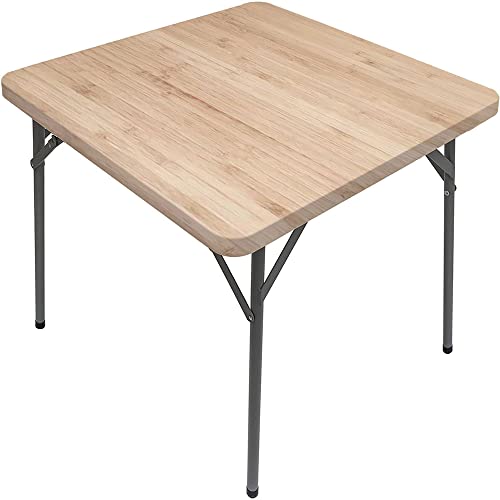 CESGFC Wood Plank Square Table Cove, Wood Plank Texture Print, Elastic Edge, Suitable for Kitchen Party Picnic, Fit for 40"x40" Square Table