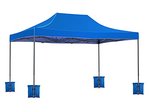 YELAIYEHAO Industrial Grade Canopy Weight Bags for Pop up Canopy Tent, Sand Bags for Instant Outdoor Sun Shelter Canopy Legs (Blue-4 Large)