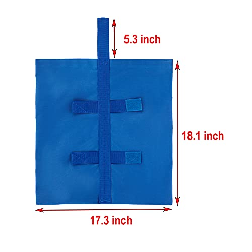 YELAIYEHAO Industrial Grade Canopy Weight Bags for Pop up Canopy Tent, Sand Bags for Instant Outdoor Sun Shelter Canopy Legs (Blue-4 Large)