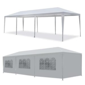 10’x30′ outdoor canopy party wedding tent white pavilion 8 removable walls -8