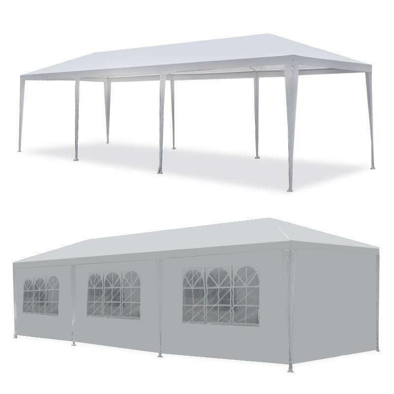 10'x30' Outdoor Canopy Party Wedding Tent White Pavilion 8 Removable Walls -8