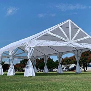 Delta 40'x20' PE Marquee - Heavy Duty Large Party Wedding Canopy Tent Gazebo Shelter w Storage Bags Canopies