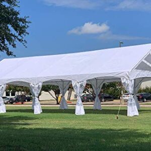 Delta 40'x20' PE Marquee - Heavy Duty Large Party Wedding Canopy Tent Gazebo Shelter w Storage Bags Canopies