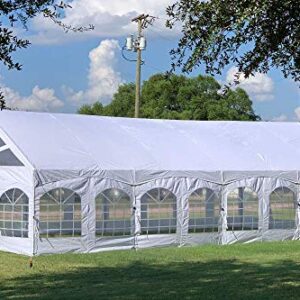 Delta 40'x20' PE Marquee - Heavy Duty Large Party Wedding Canopy Tent Gazebo Shelter w Storage Bags Canopies