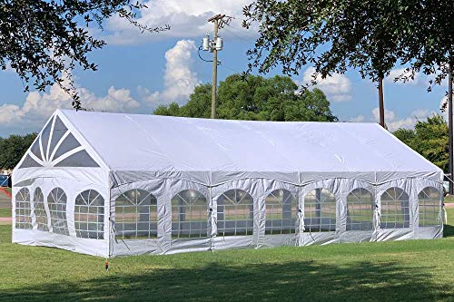 Delta 40'x20' PE Marquee - Heavy Duty Large Party Wedding Canopy Tent Gazebo Shelter w Storage Bags Canopies