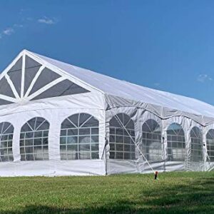 Delta 40'x20' PE Marquee - Heavy Duty Large Party Wedding Canopy Tent Gazebo Shelter w Storage Bags Canopies