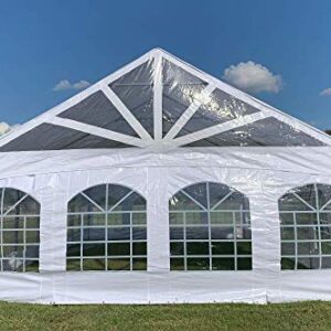 Delta 40'x20' PE Marquee - Heavy Duty Large Party Wedding Canopy Tent Gazebo Shelter w Storage Bags Canopies