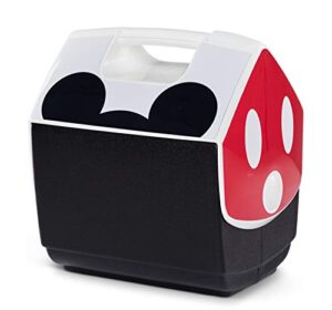 igloo 7 quart limited edition disney mickey mouse ears portable lunchbox playmate pal cooler ice box, medium