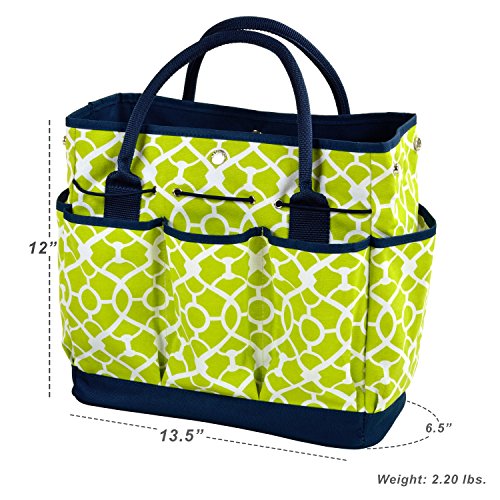 Picnic at Ascot Gardening Tote with 3 Stainless Steel Tools- Designed & Assembled in the USA