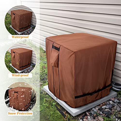 COSFLY Air Conditioner Cover for Outside Units, AC Covers for Outdoor Heavy Duty -Square Fits up to 38 x 38 x 40 Inches