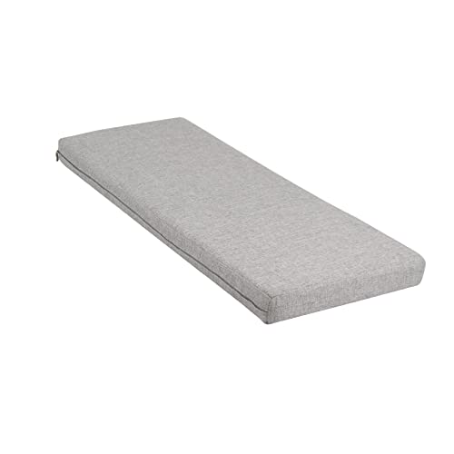 mudilun Bench Cushions,Indoor Window Seat Cushions,Soft and Comfortable Piano Bench Cushions,Washable Patio Furniture Cushion,with Zipper and Adjustable Straps(Light Grey, 40 * 17.7 * 1.96)