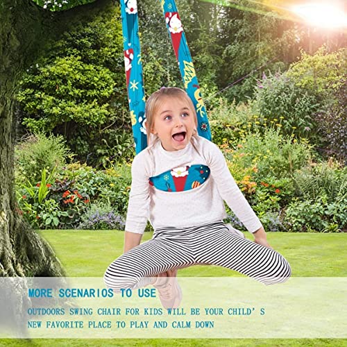 BETTKEN Sensory Swing Sensory Swing Indoor Therapy Sensory Swing for Kids with Special Needs Swing Hammock Hanging Chair Adult Sensory Swing (Color : Lake Blue, Size : 150x280cm)