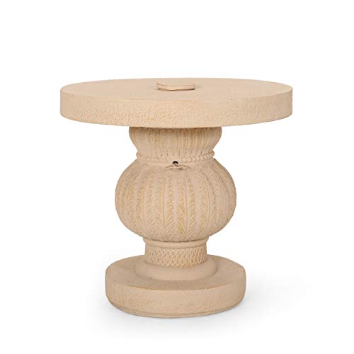 Christopher Knight Home Umbrella Side Table, Beige