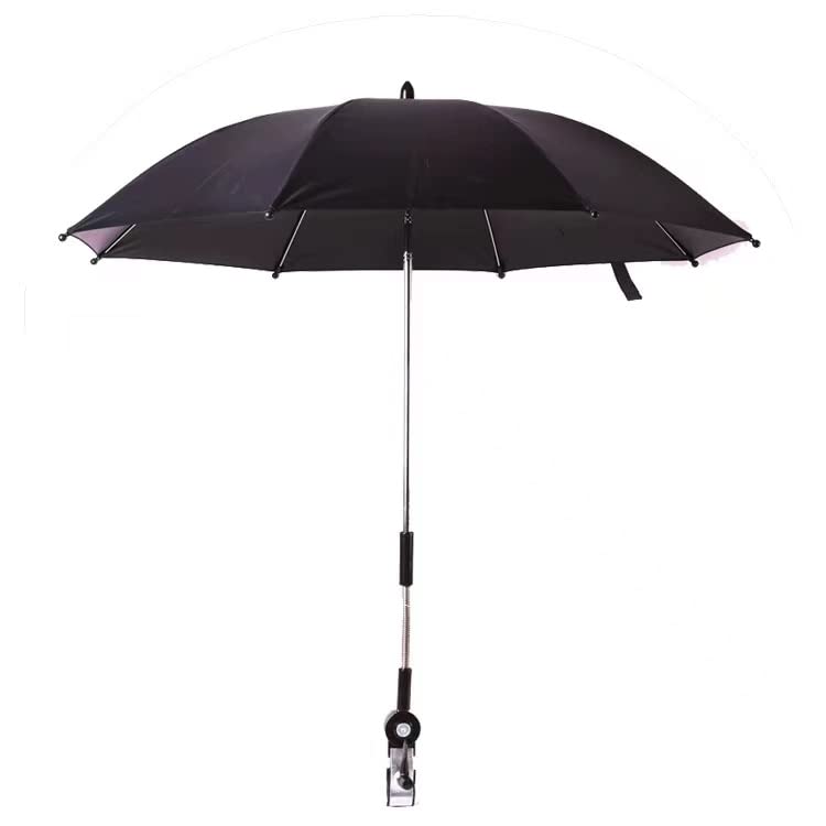 Umbrella for Strollers, Umbrella for Beach Chairs, Umbrella for Parasols (BLACK)