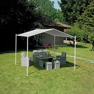 Patio Paradise 20' x 40' Straight Edge Sun Shade Sail, Light Gray Rectangle Outdoor Shade Cloth Pergola Cover UV Block Fabric - Custom 3 Year Warrenty