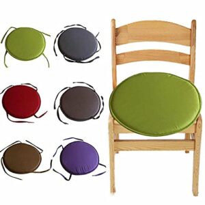 4PCS Round Chair Pads Seat Cushions, Set of 4 Patio Chair Pads with Ties, Soft & Comfortable Dining Chair Cushions, Indoor Outdoor Chair Cushions or Home Office and Patio Garden Furniture Decoration