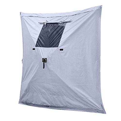 MASTERCANOPY Escape Shelter Side Panel with Window (12x12,Grayish White)