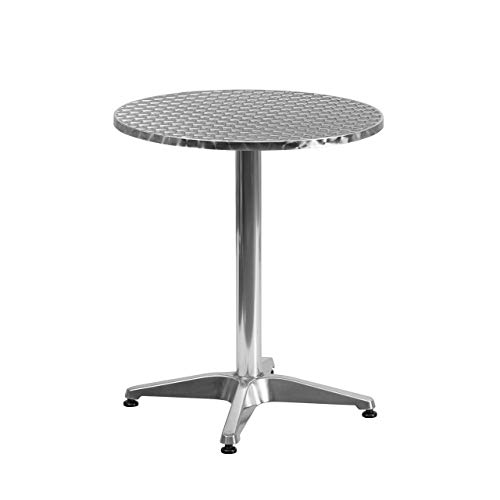 Flash Furniture 23.5'' Round Aluminum Indoor-Outdoor Table with Base